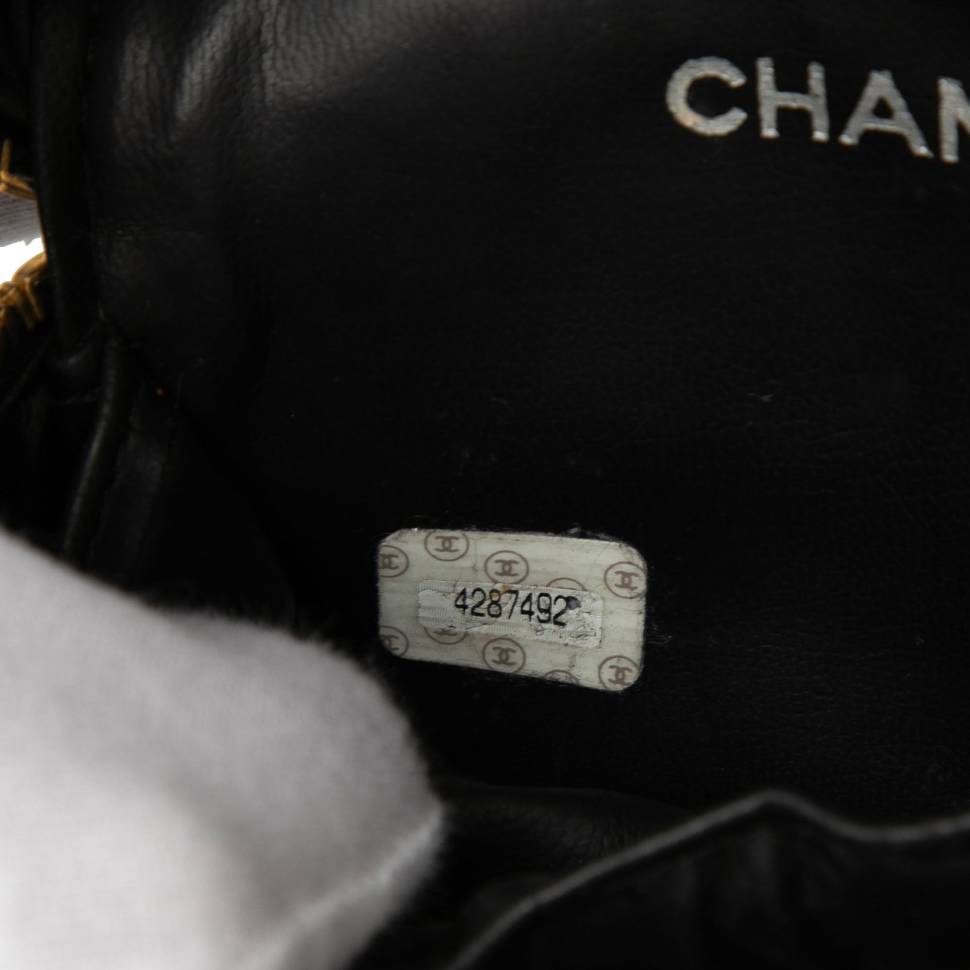 Chanel CC Quilted Lambskin Vanity Bag