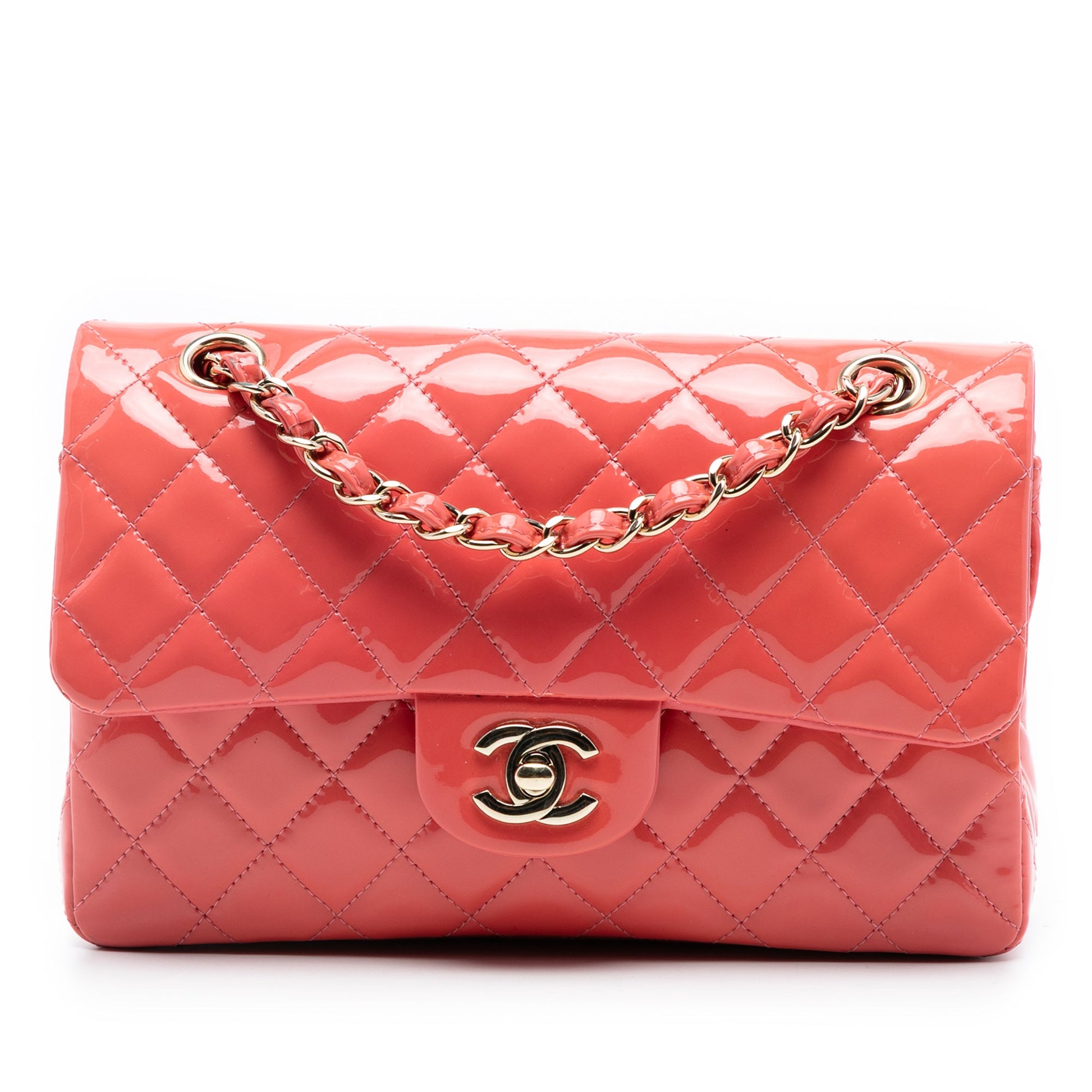 Chanel Small Classic Patent Double Flap