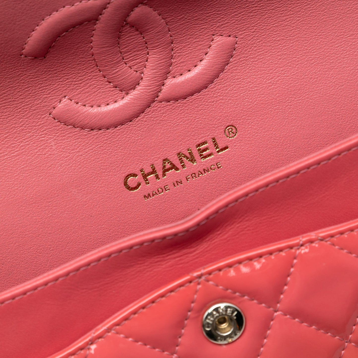 Chanel Small Classic Patent Double Flap