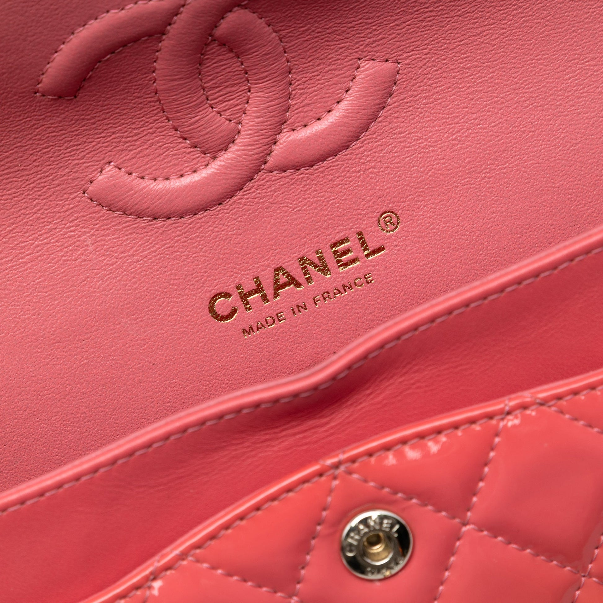 Chanel Small Classic Patent Double Flap