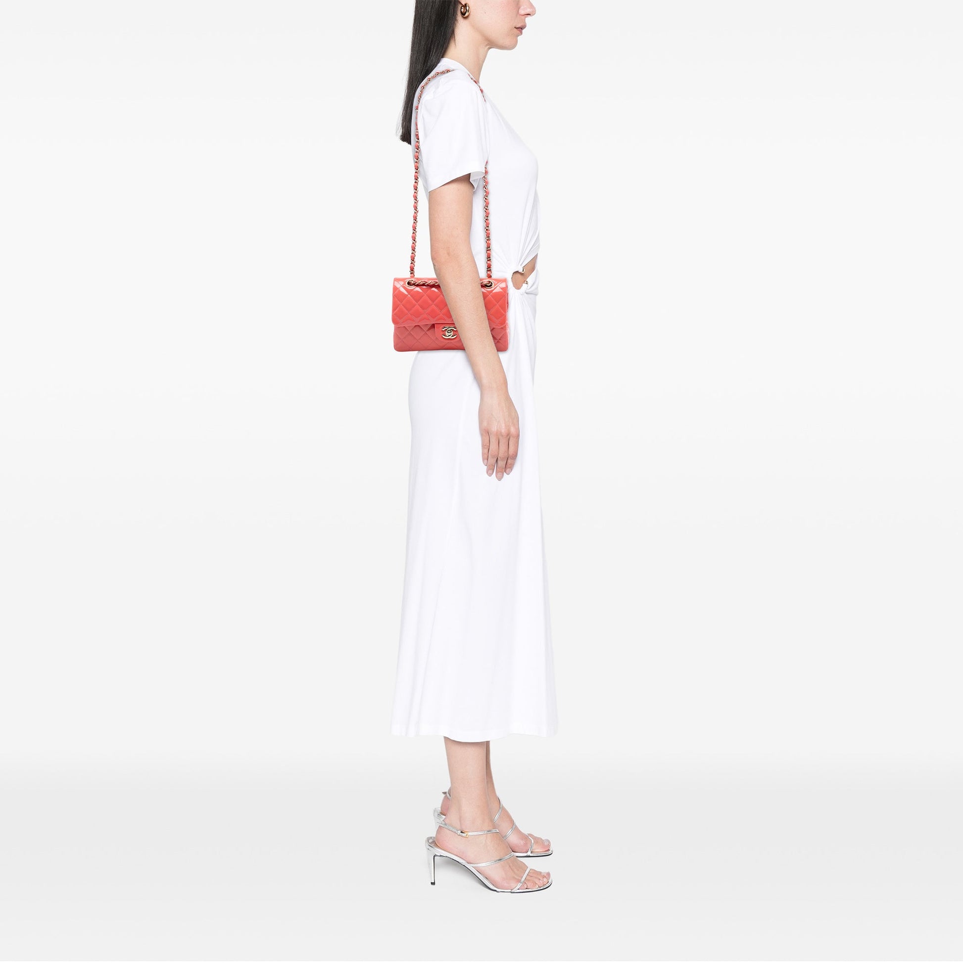 Chanel Small Classic Patent Double Flap