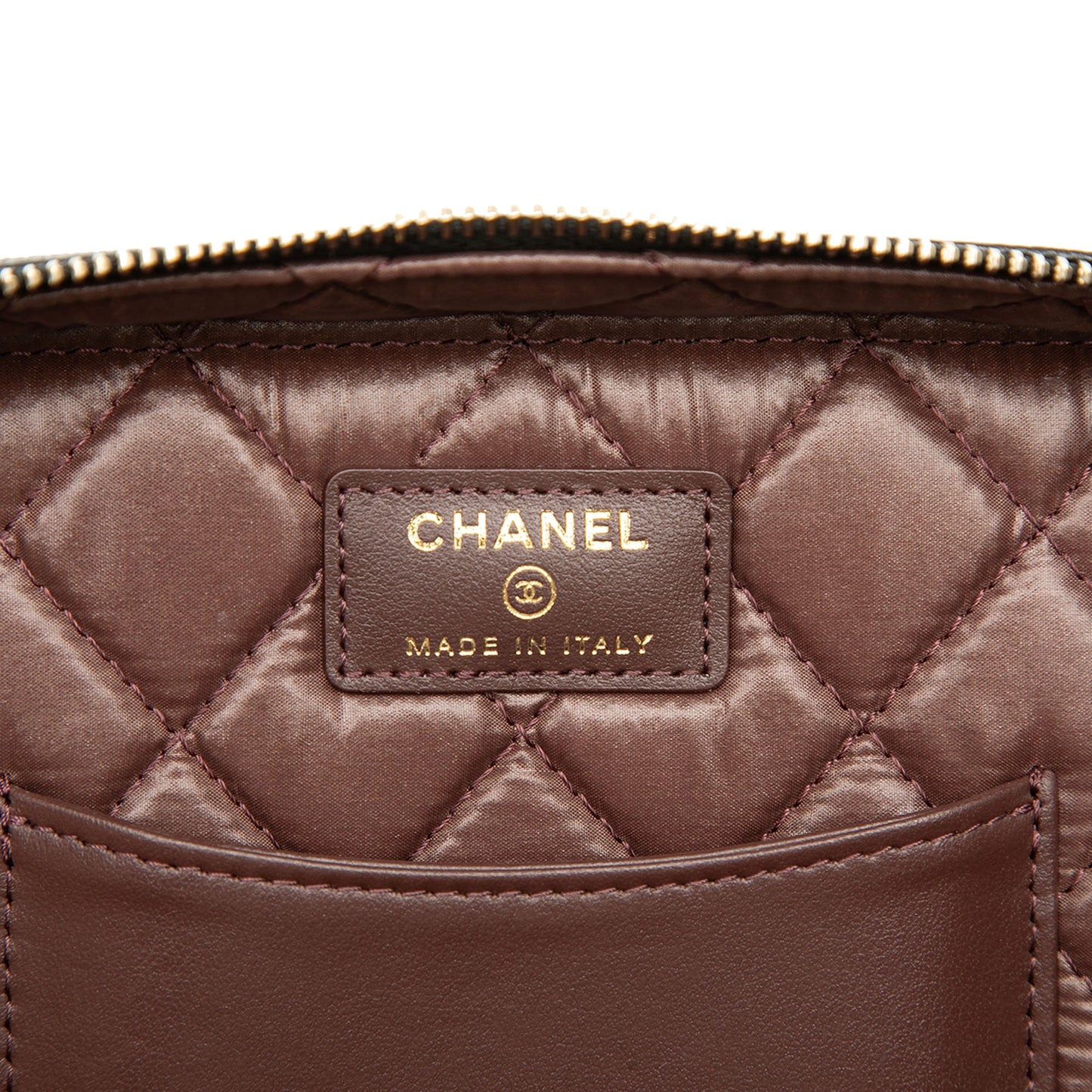 Chanel Medium CC Quilted  Caviar Vanity Case