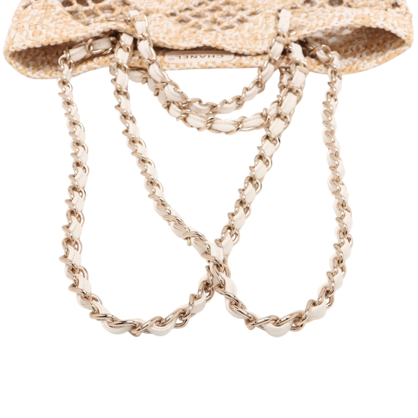 Chanel Small Raffia Shopping Bag