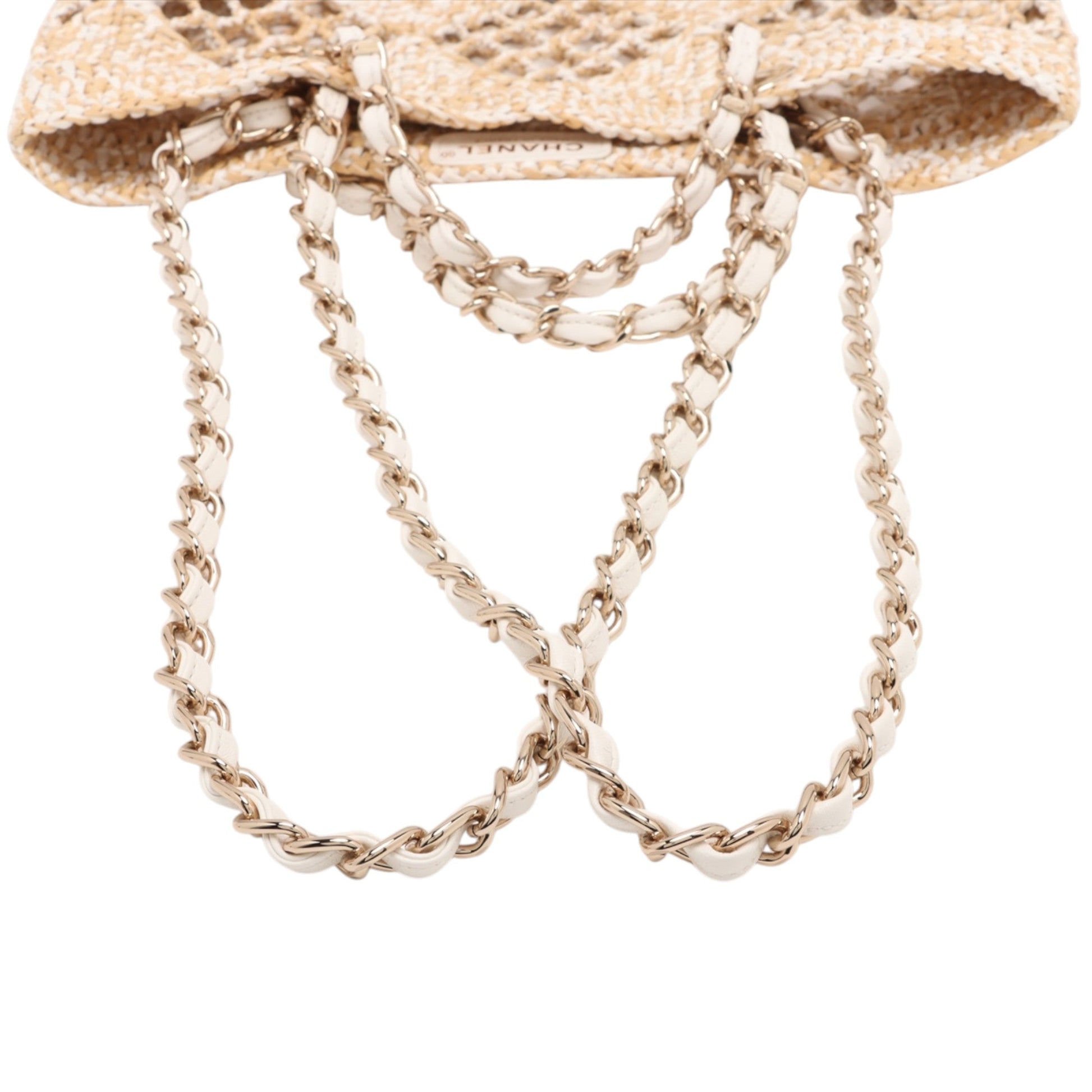 Chanel Small Raffia Shopping Bag
