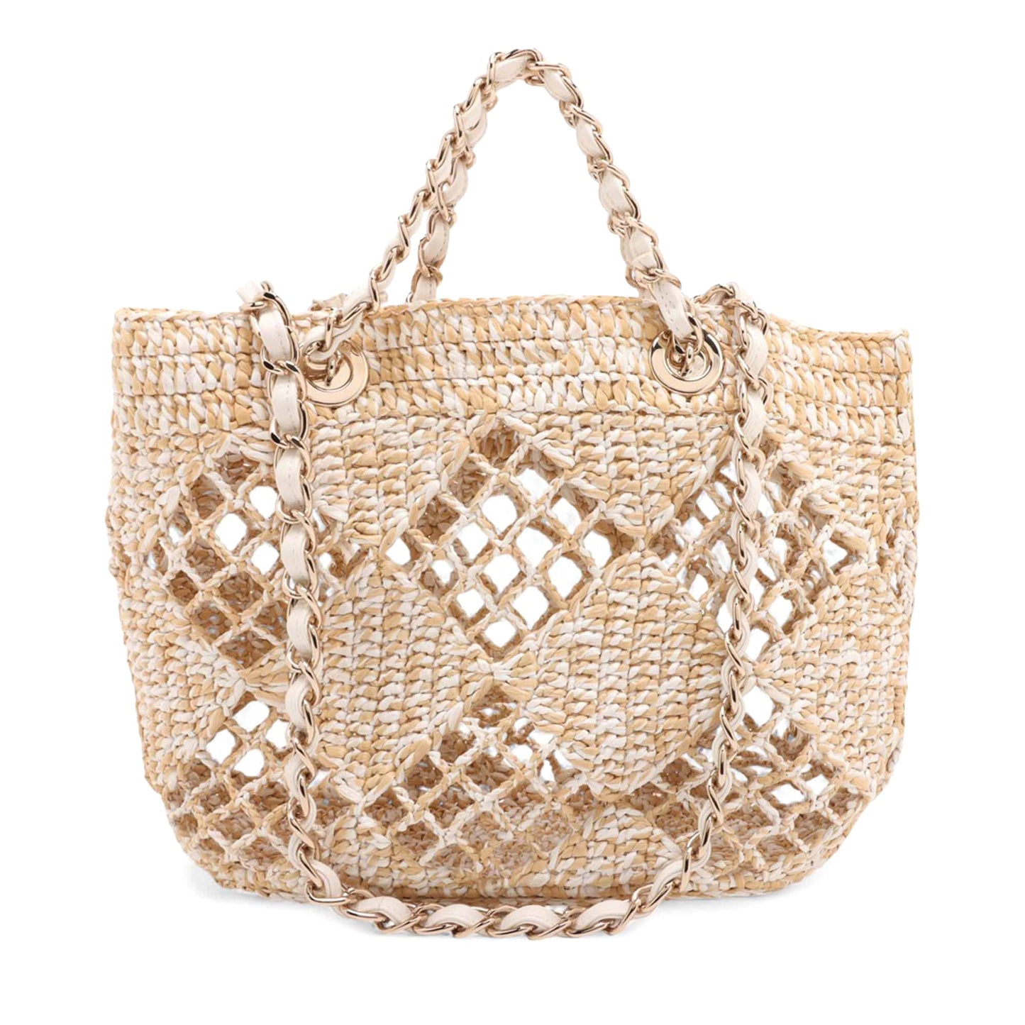 Chanel Small Raffia Shopping Bag