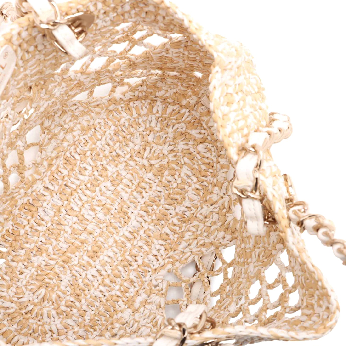 Chanel Small Raffia Shopping Bag