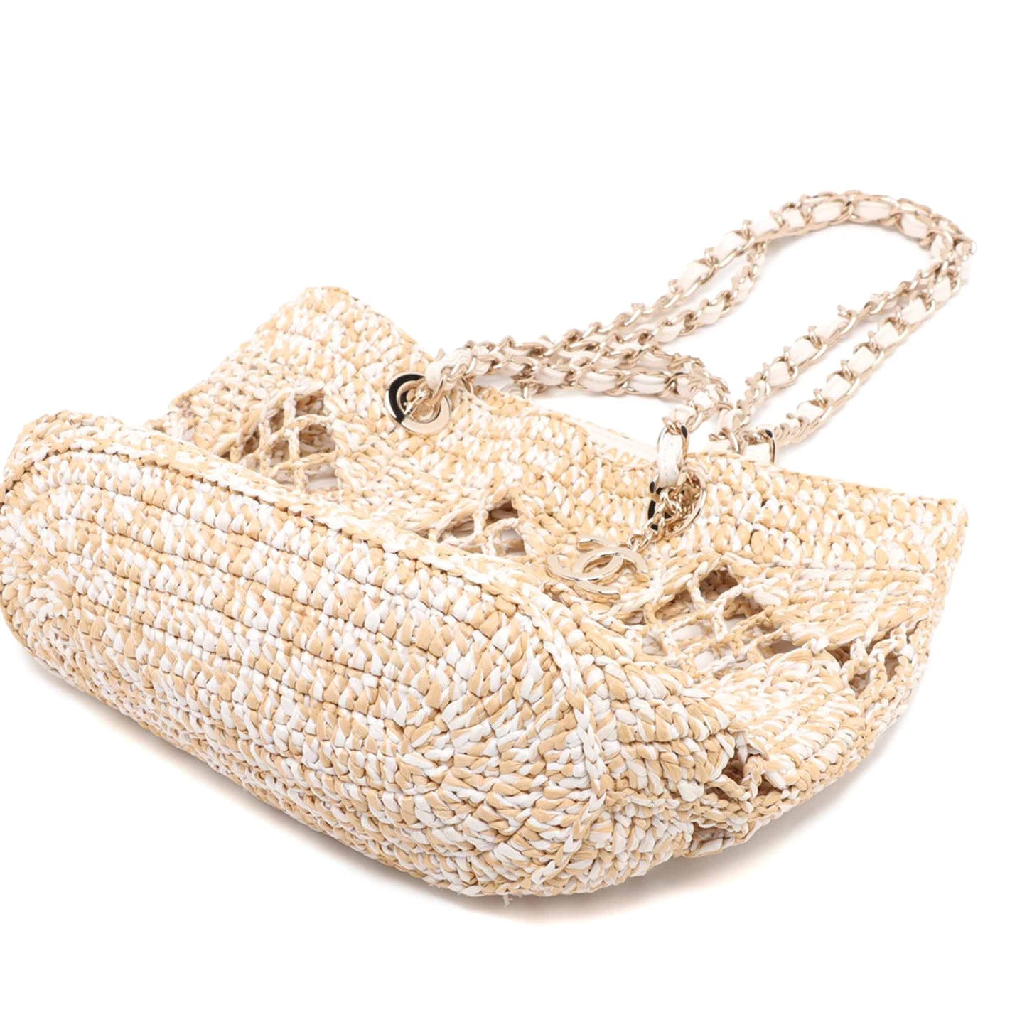 Chanel Small Raffia Shopping Bag