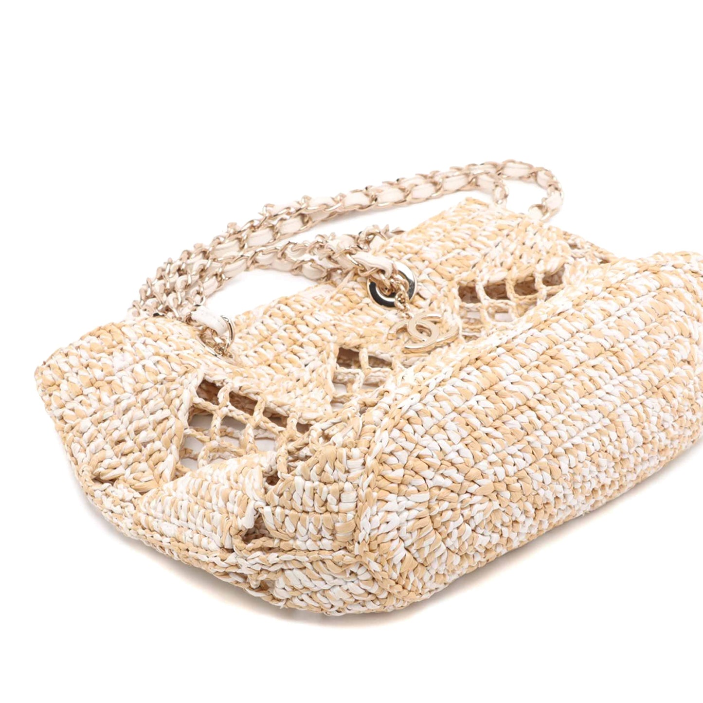 Chanel Small Raffia Shopping Bag