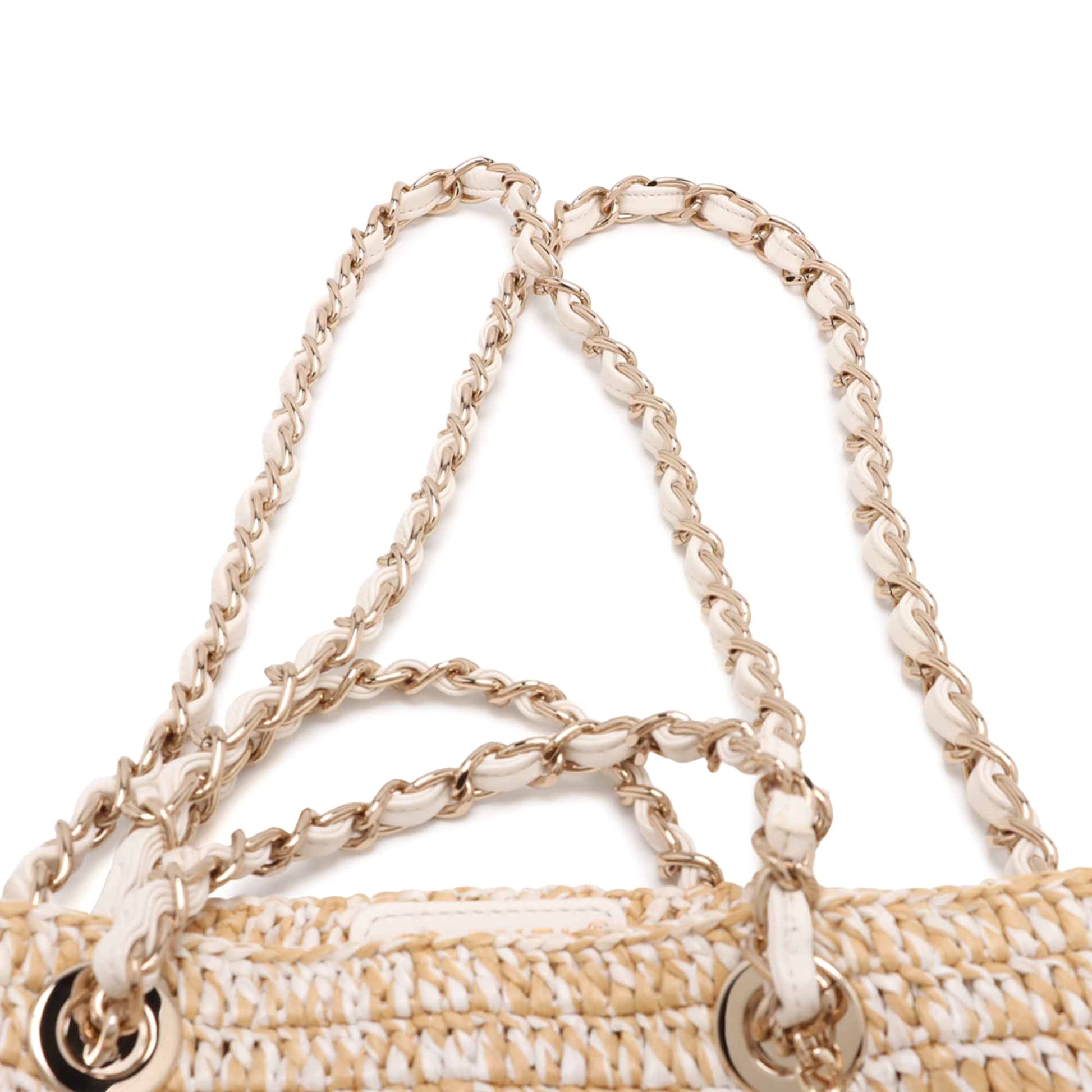 Chanel Small Raffia Shopping Bag