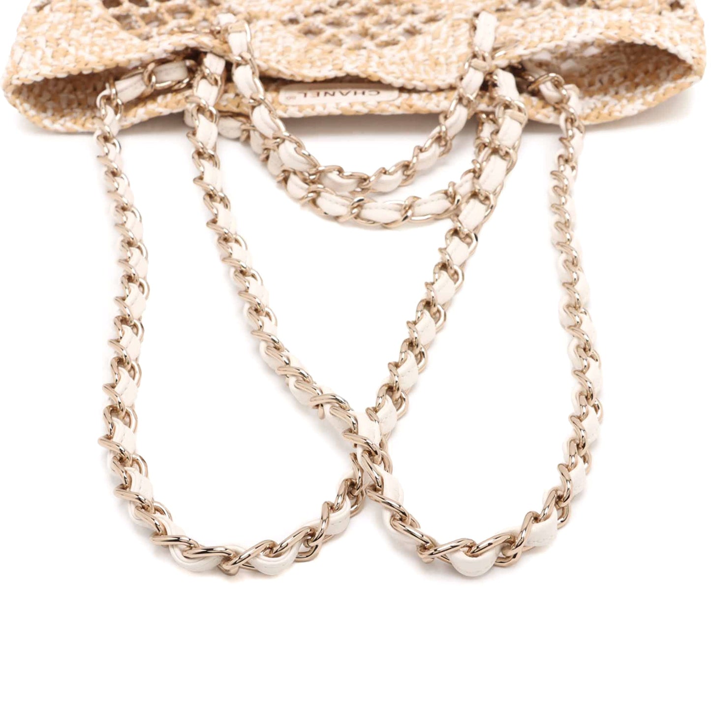 Chanel Small Raffia Shopping Bag
