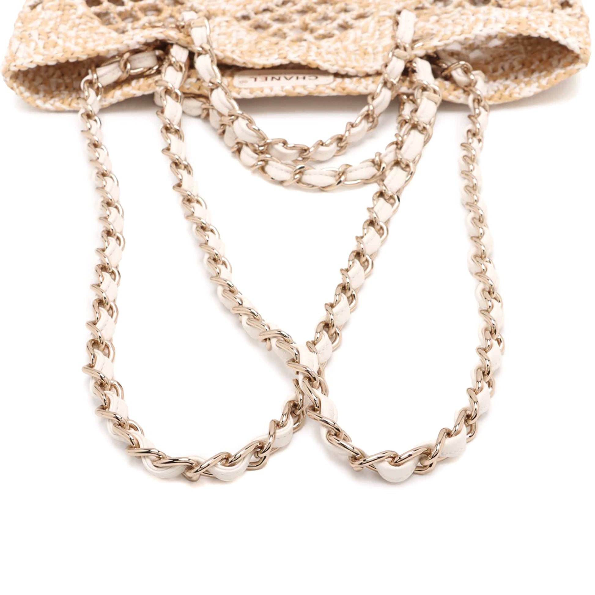 Chanel Small Raffia Shopping Bag