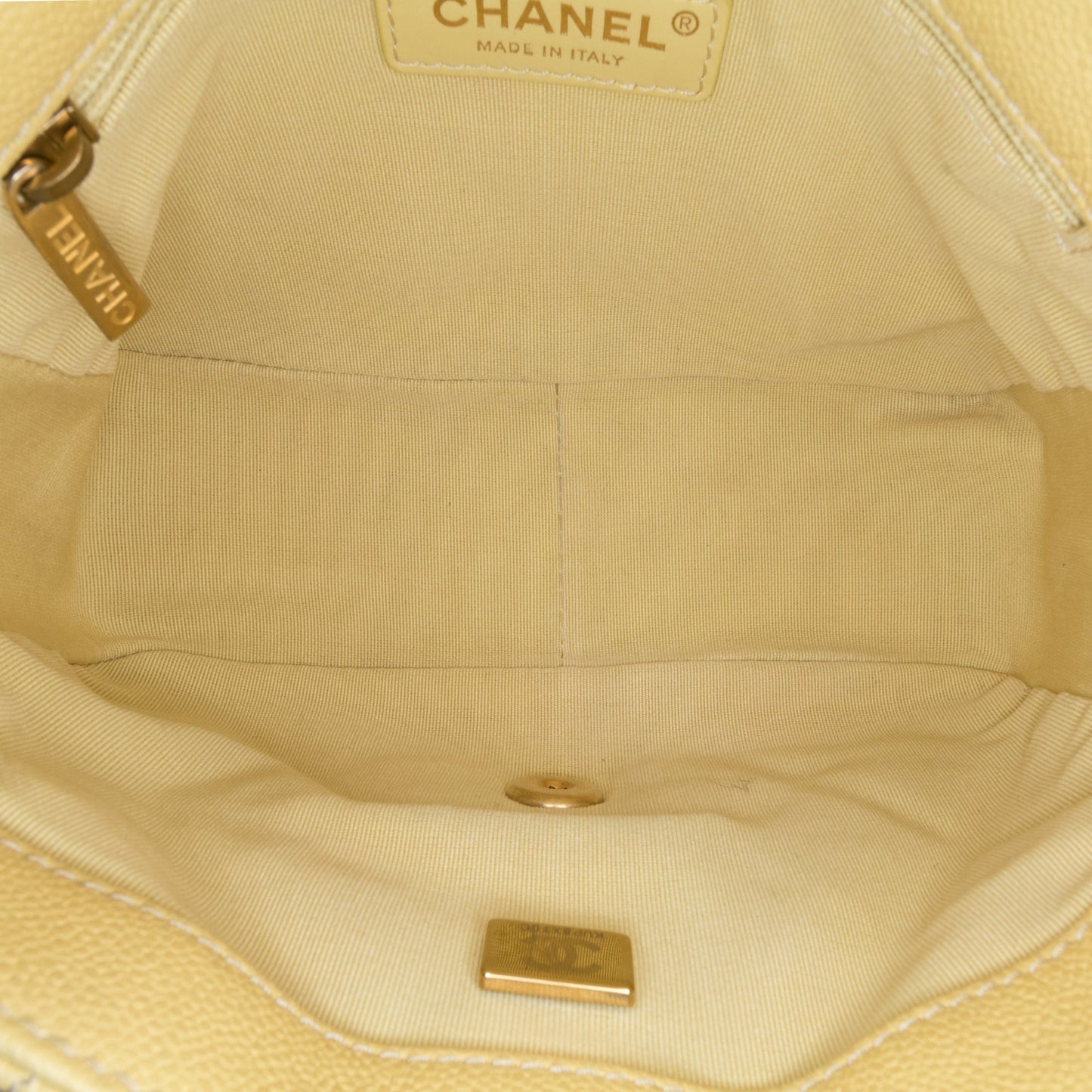 Chanel Small Quilted Caviar Chain Melody Flap