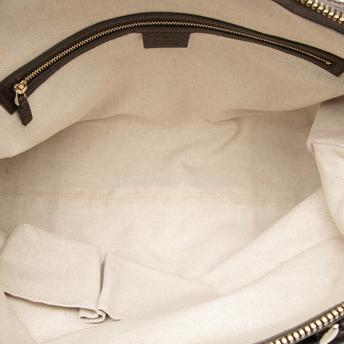 Gucci Diamante Canvas Catherine Tote — Brown