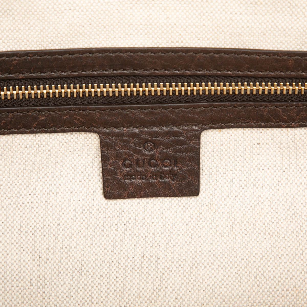 Gucci Diamante Canvas Catherine Tote — Brown