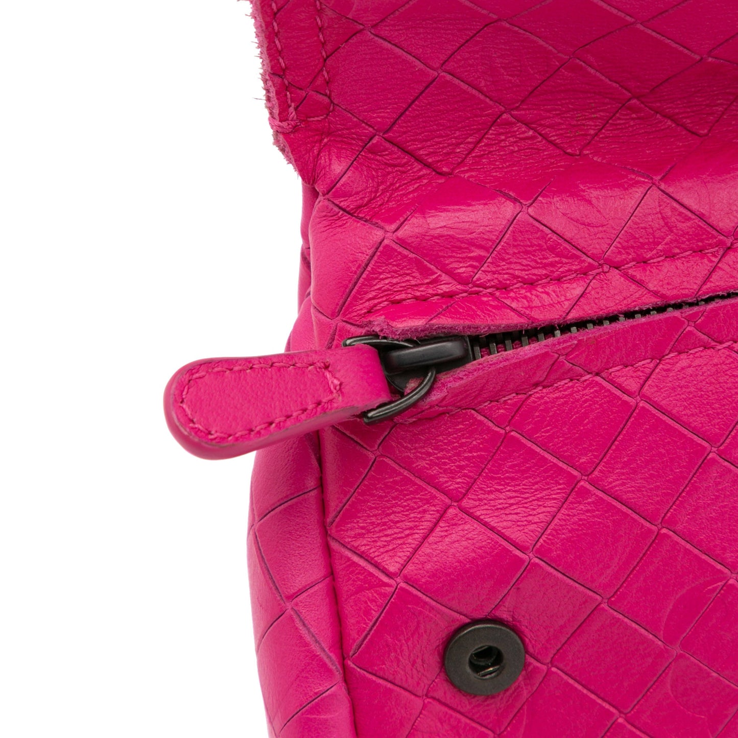 Bottega Veneta Small Calfskin Intrecciomirage Embossed Butterfly Chain Crossbody