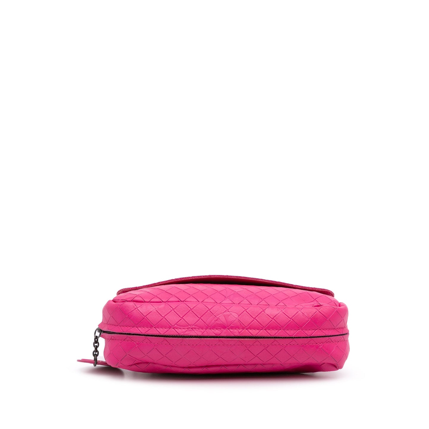 Bottega Veneta Small Calfskin Intrecciomirage Embossed Butterfly Chain Crossbody