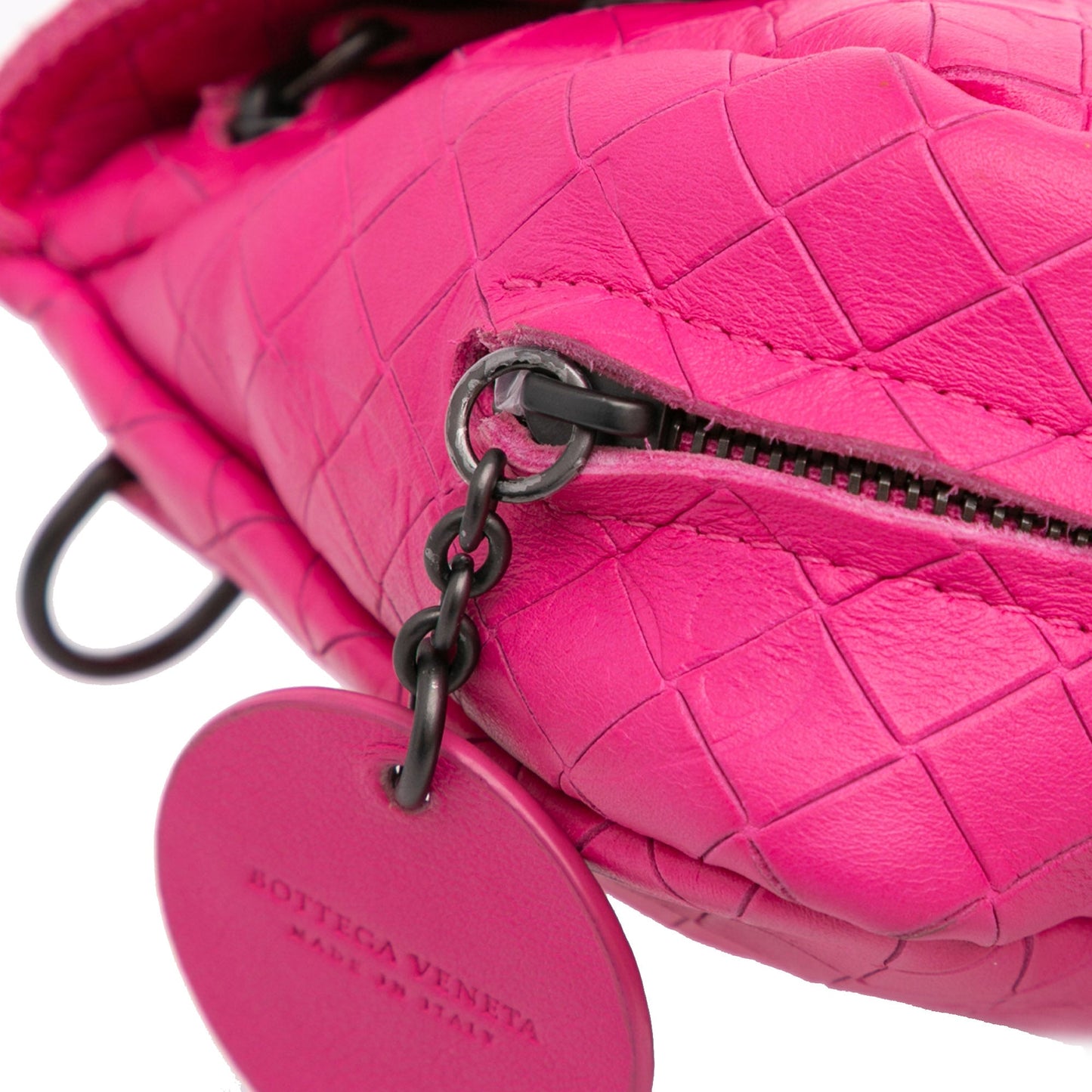 Bottega Veneta Small Calfskin Intrecciomirage Embossed Butterfly Chain Crossbody