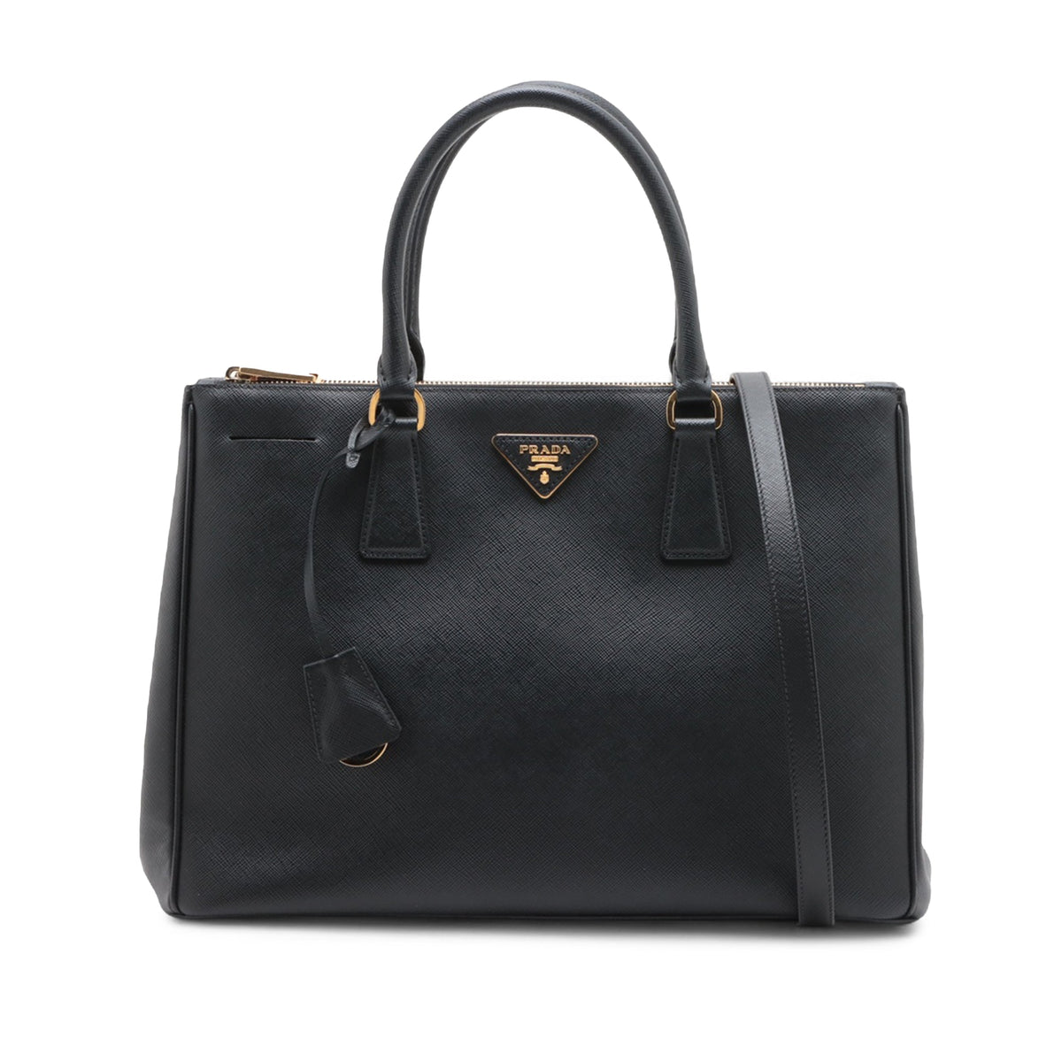 Prada Medium Saffiano Lux Galleria Double Zip Tote