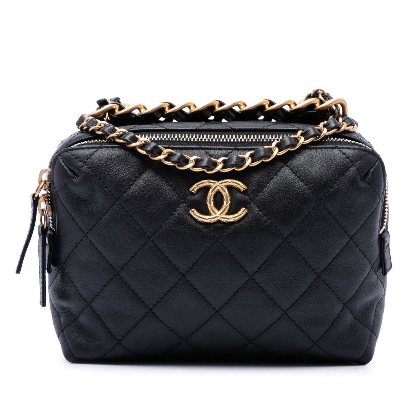 Chanel Mini CC Quilted Lambskin Bowling Bag
