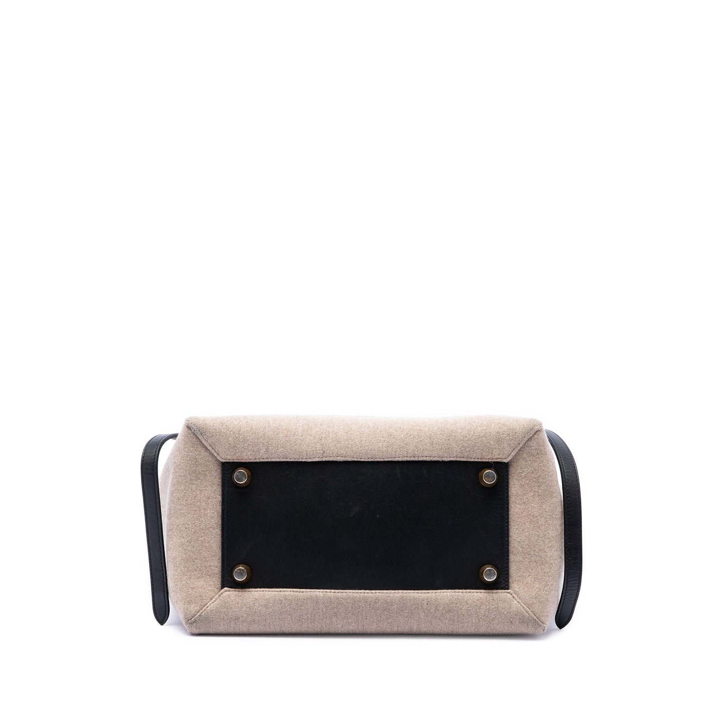 Celine Mini Felt and Calfskin Belt Satchel