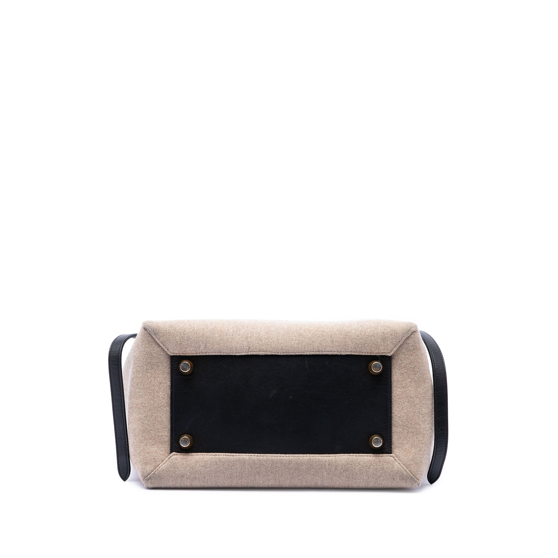 Celine Mini Felt and Calfskin Belt Satchel
