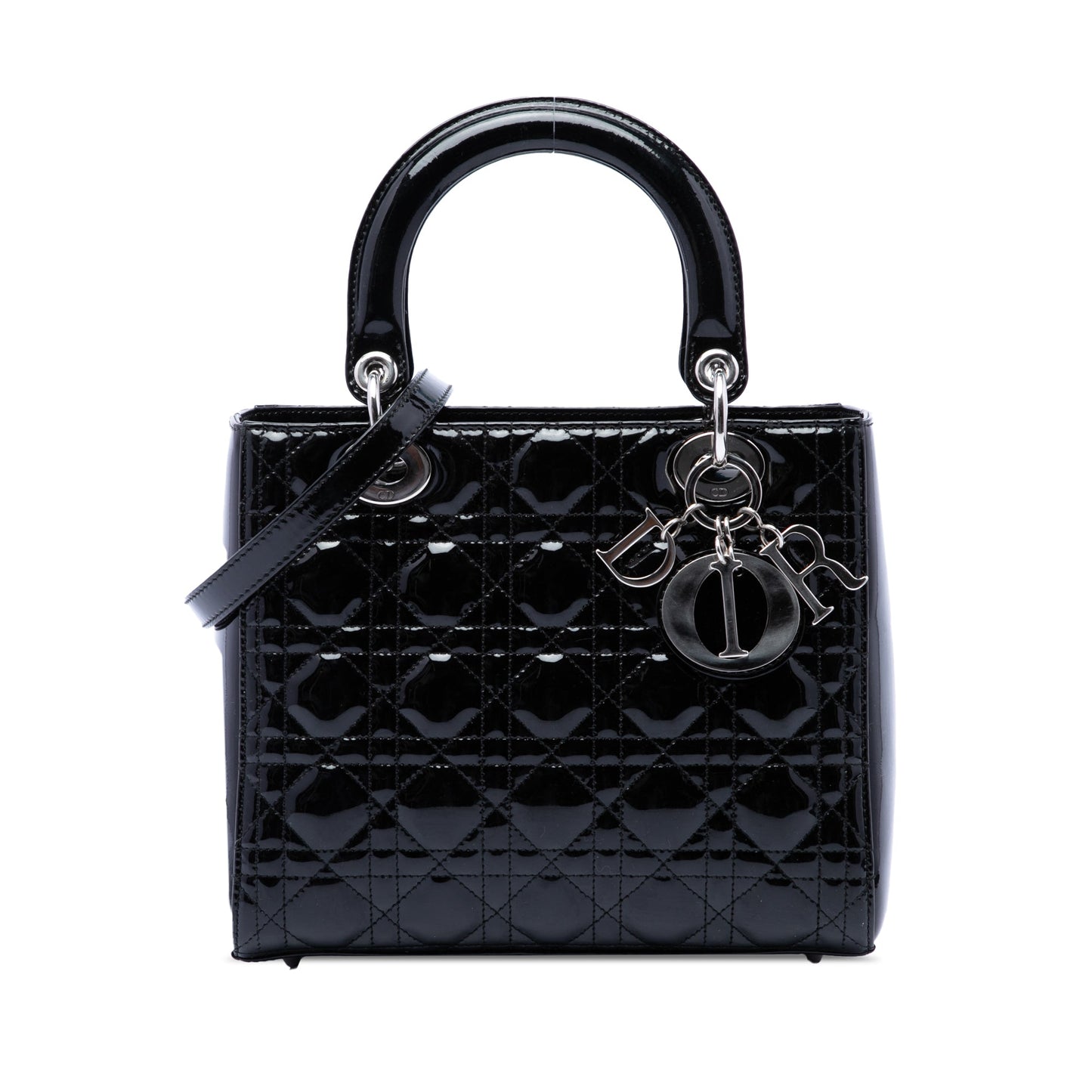 Dior Medium Patent Cannage Lady Dior
