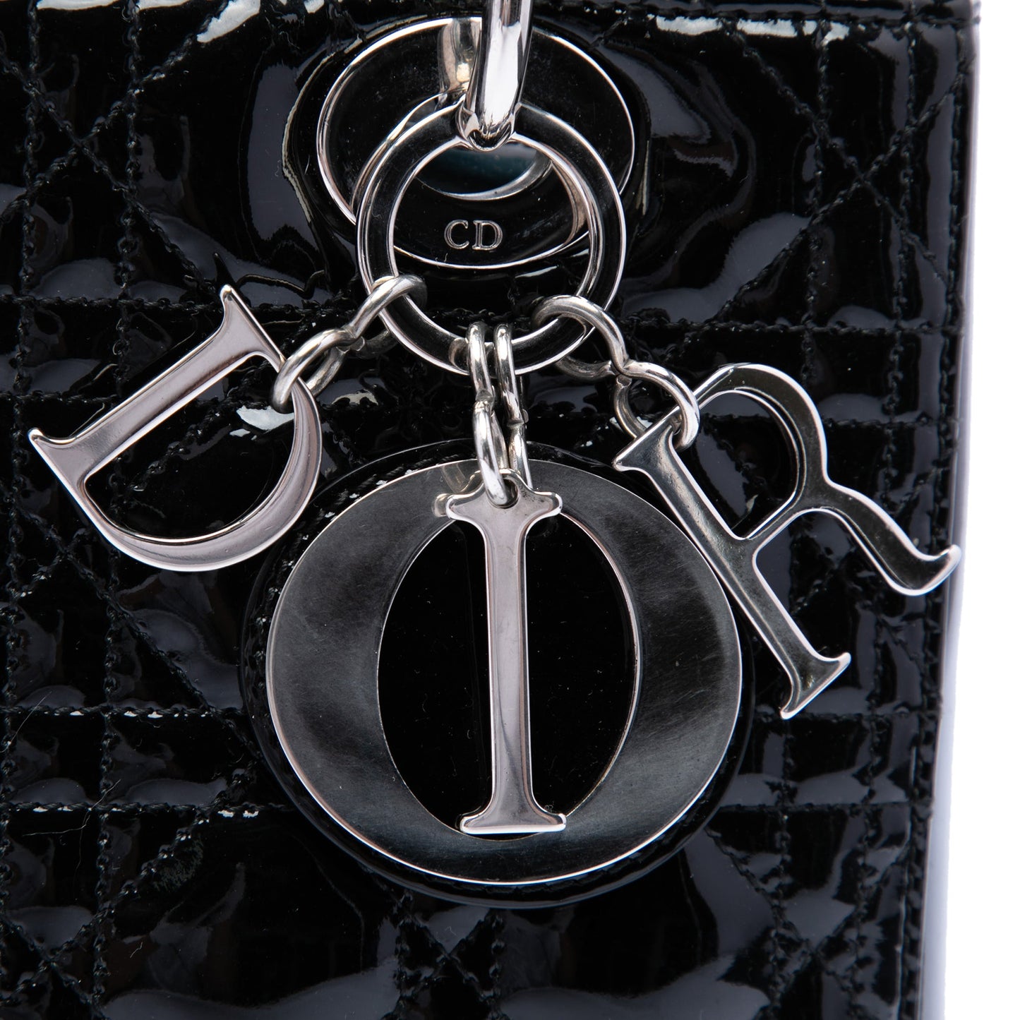 Dior Medium Patent Cannage Lady Dior