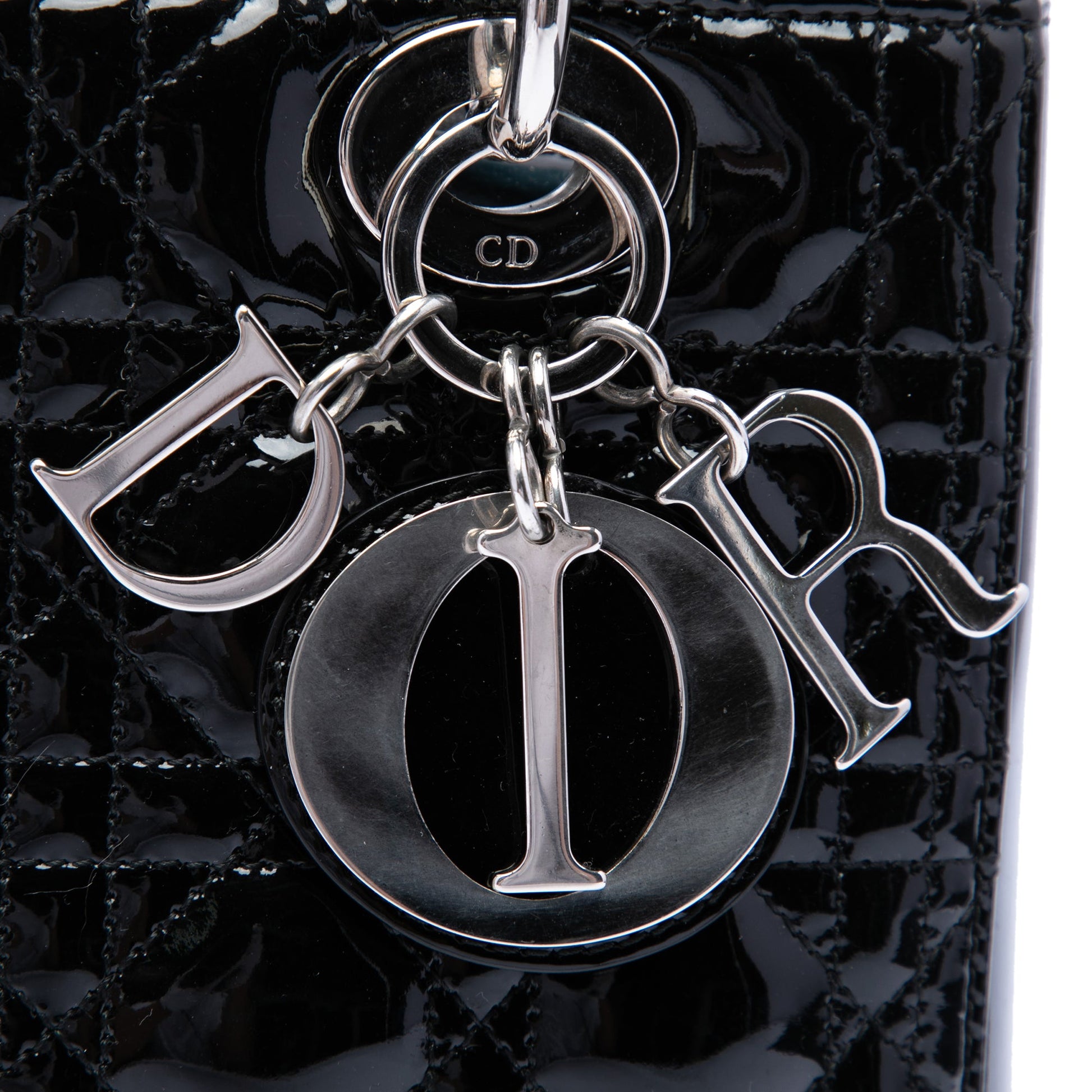 Dior Medium Patent Cannage Lady Dior