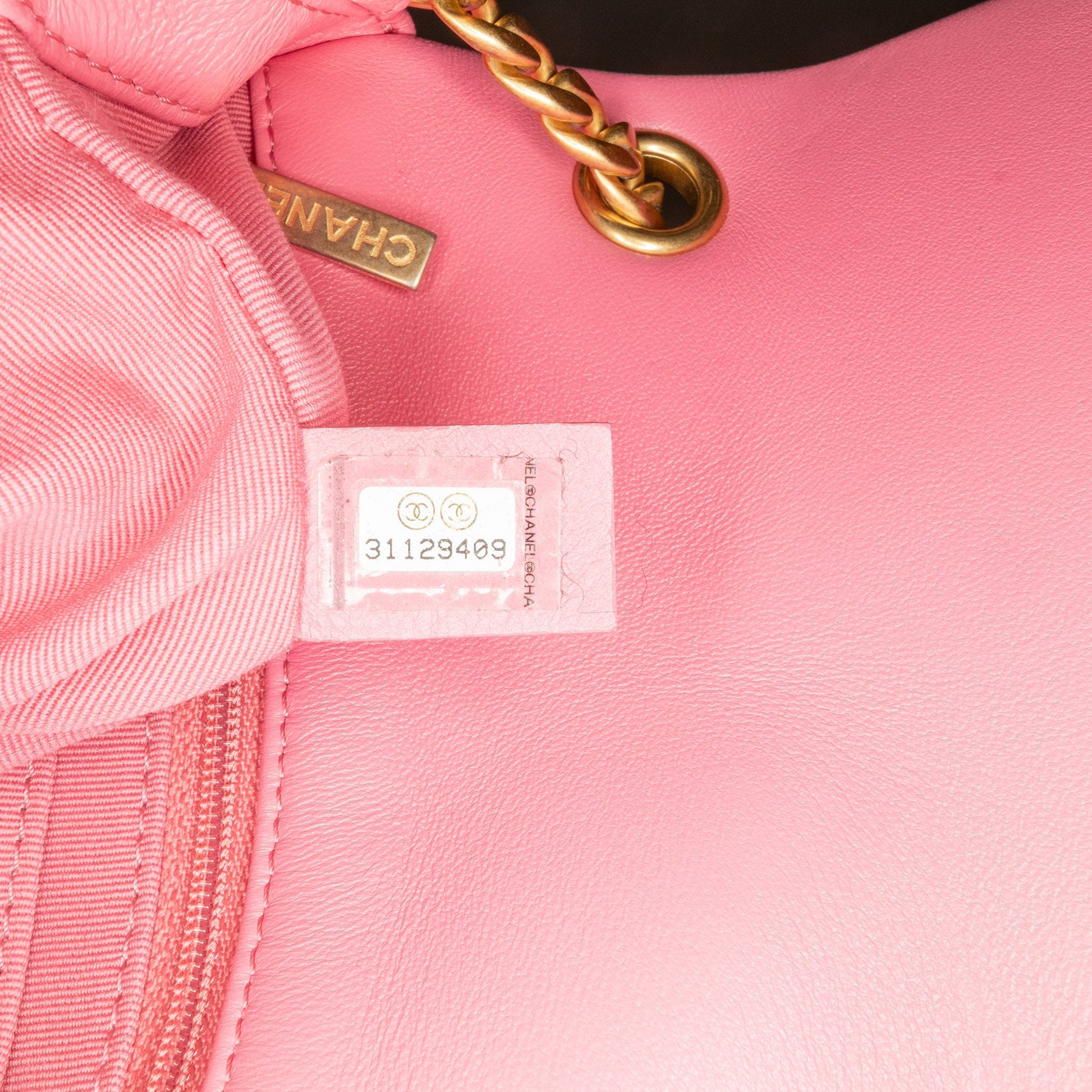 Chanel Mini Square Lambskin Pearl Samba Flap