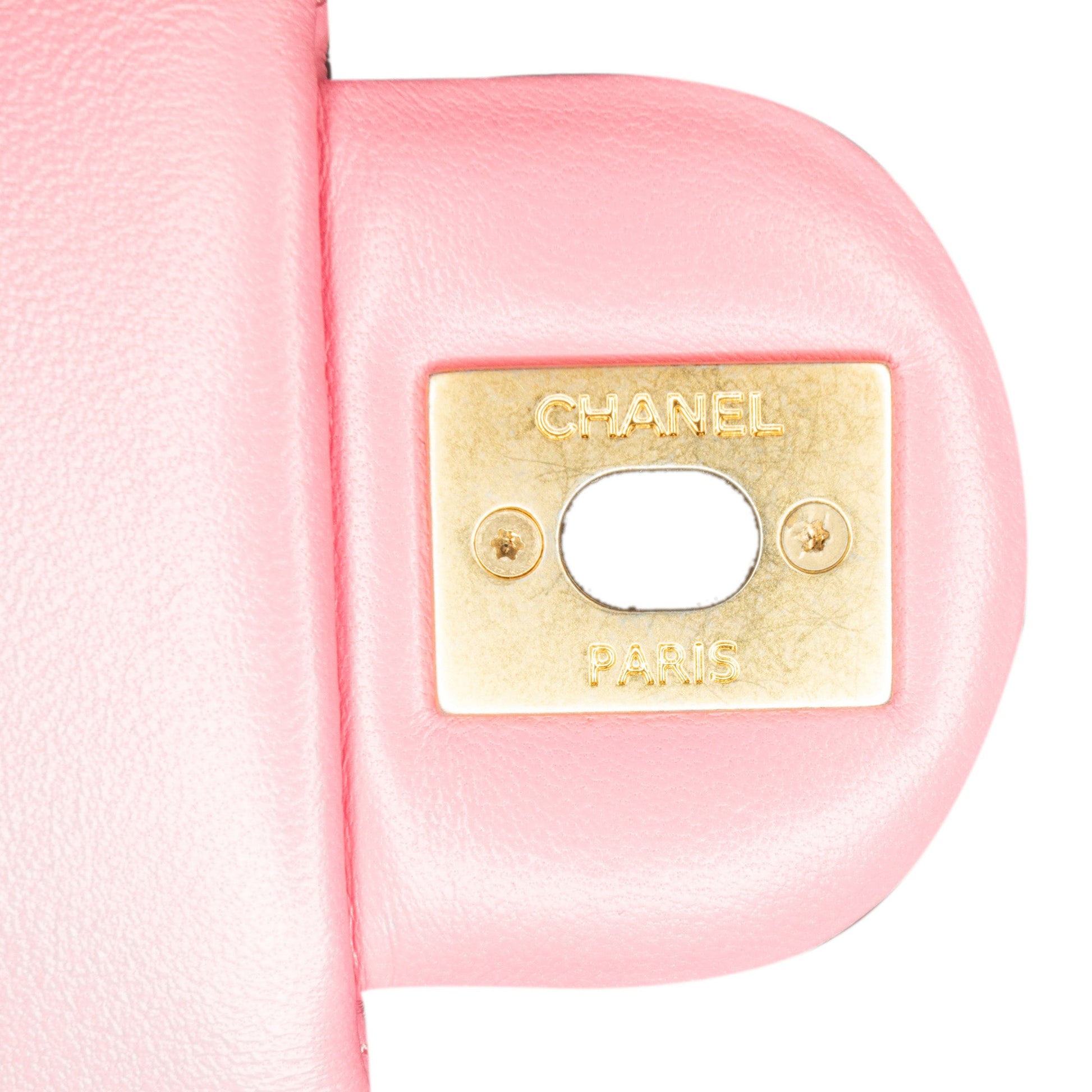 Chanel Mini Square Lambskin Pearl Samba Flap