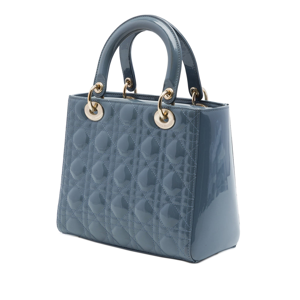 Dior Medium Patent Cannage Lady Dior