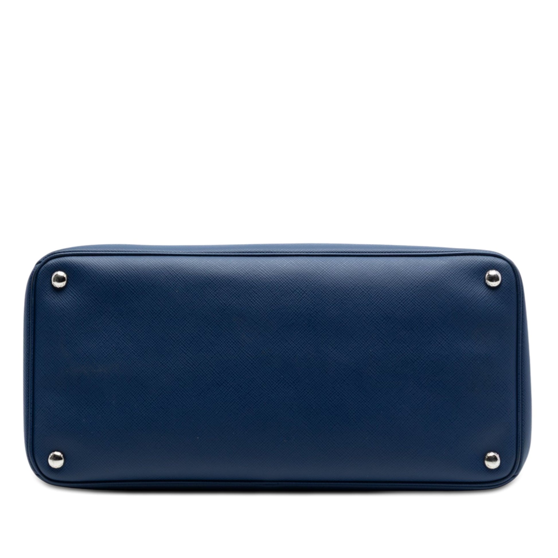 Prada Saffiano Cuir Turnlock Twin Satchel