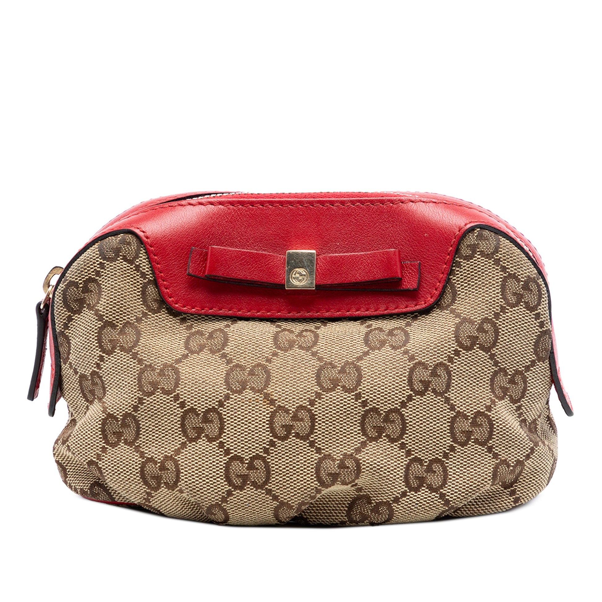 Gucci GG Canvas Multi Ribbon Pouch