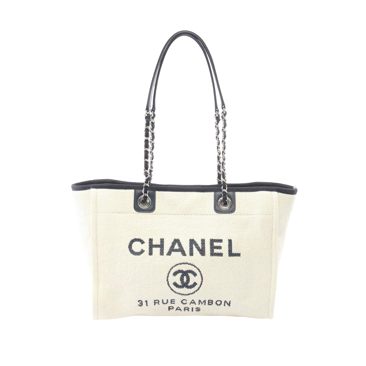 Chanel Small Canvas Deauville Tote