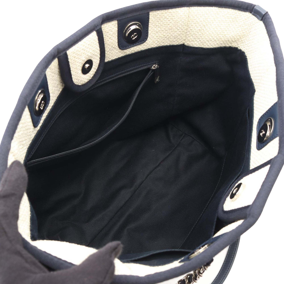 Chanel Small Canvas Deauville Tote