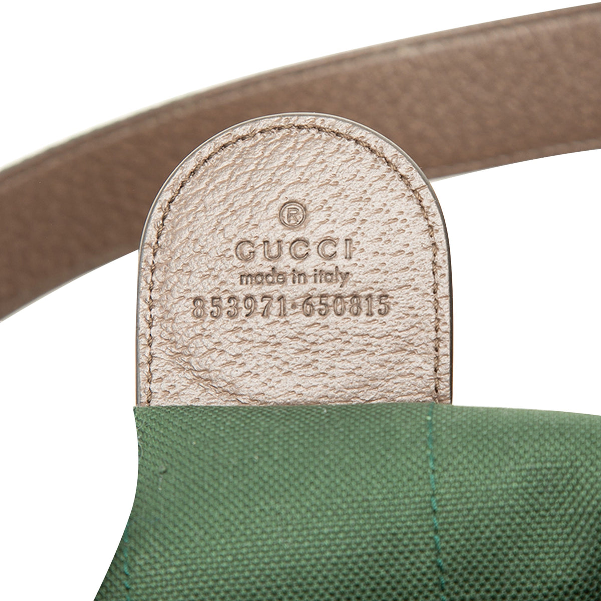Gucci Large GG Canvas Web Giglio Tote — Beige