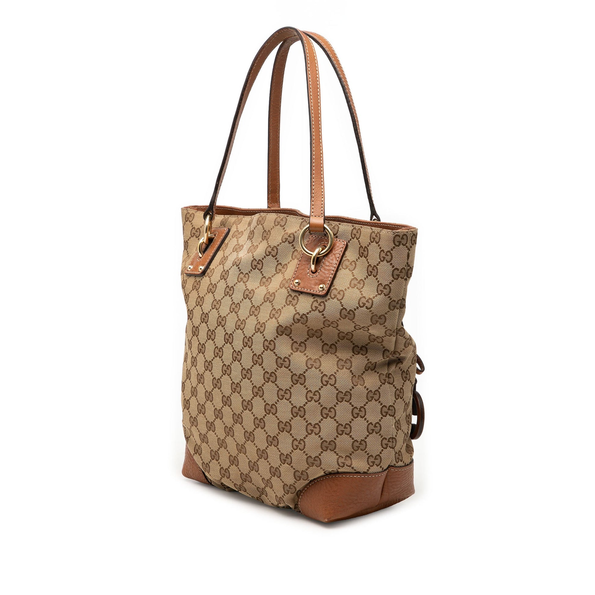 Gucci Medium GG Canvas GG Charm Tote