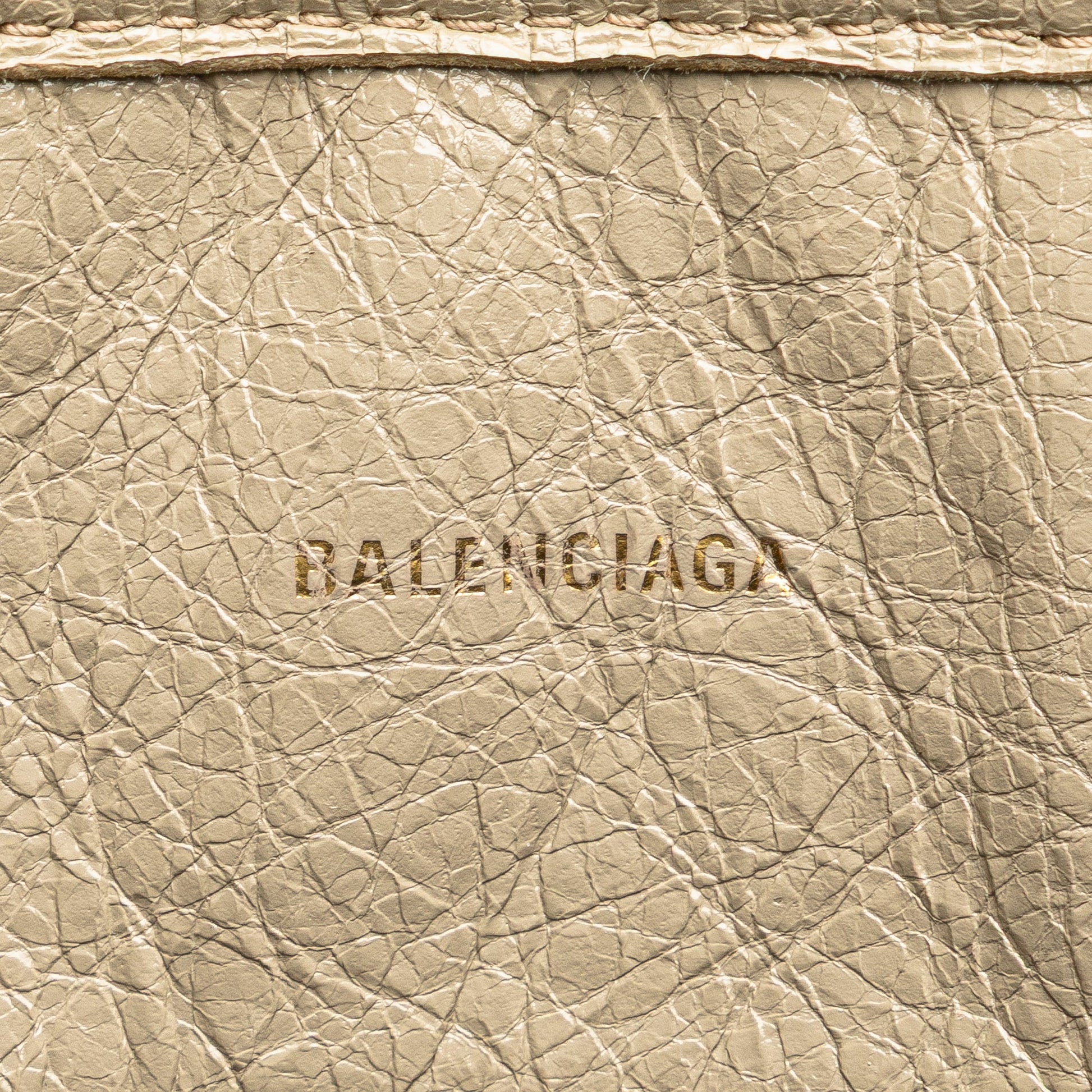 Balenciaga Medium Woven Calfskin Barbes East West Shopper Bag