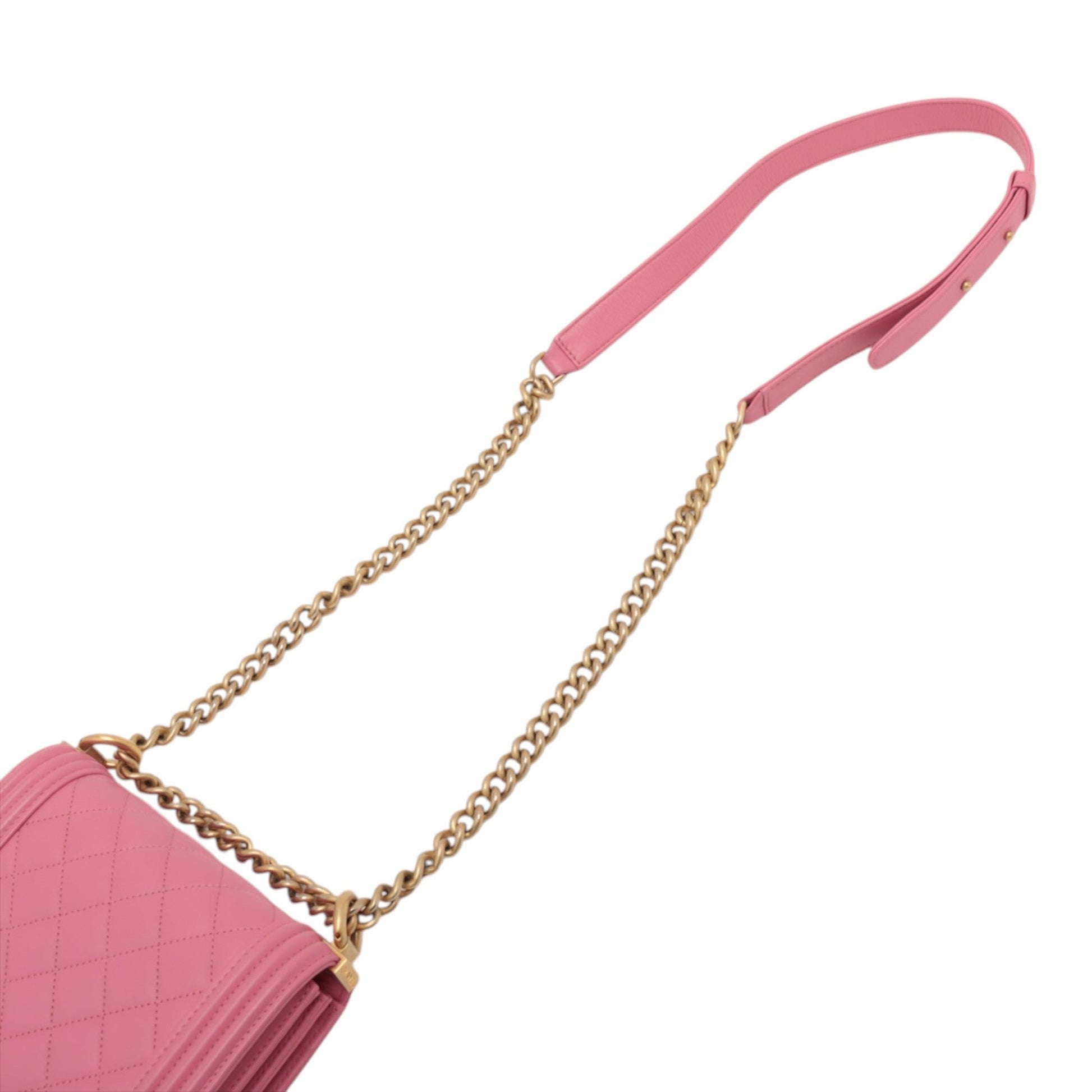 Chanel Quilted Lambskin North South Boy Flap