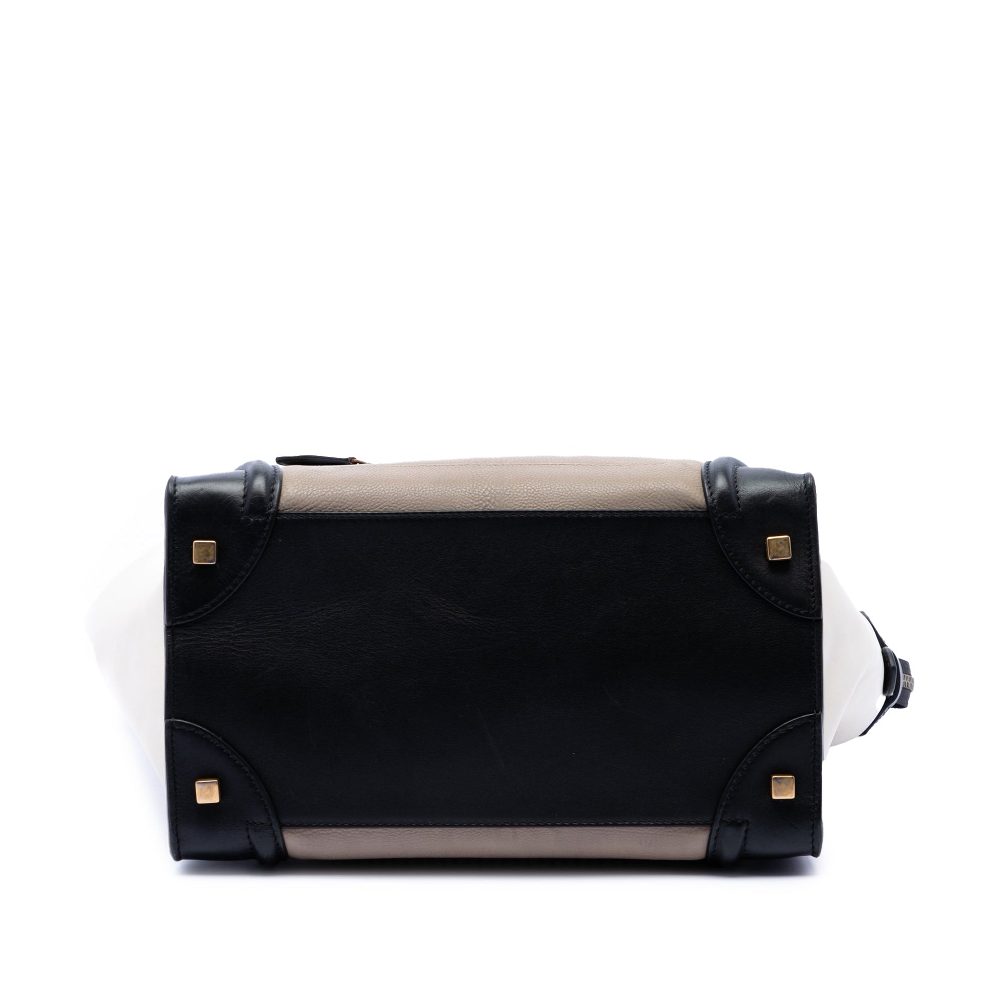 Celine Mini Tricolor Leather Luggage Tote