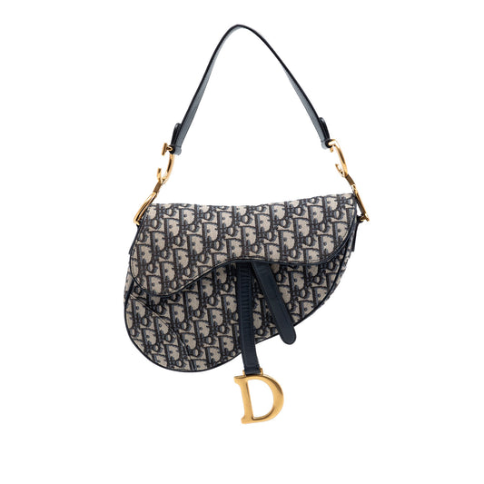 Dior Oblique Canvas Saddle Bag