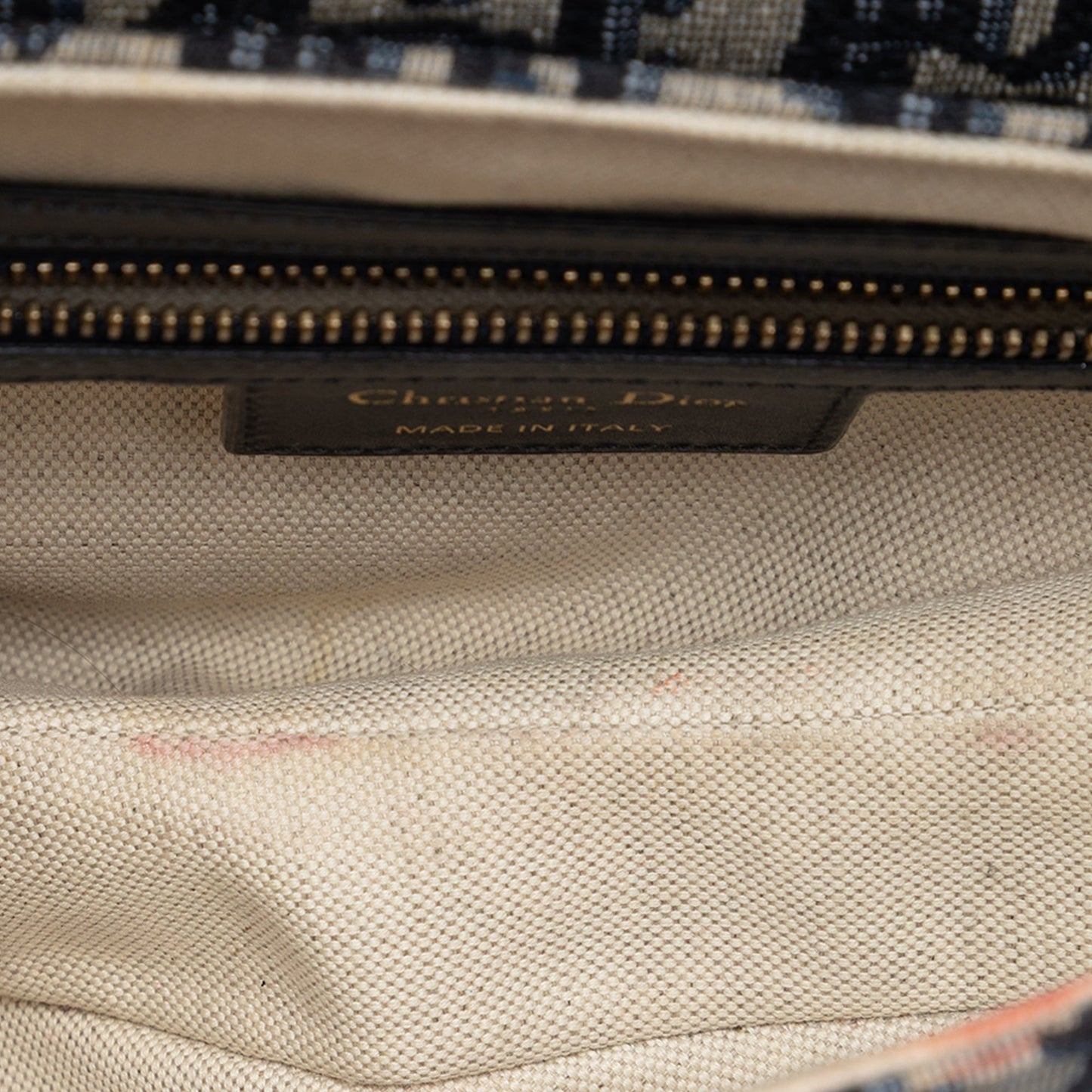 Dior Oblique Canvas Saddle Bag