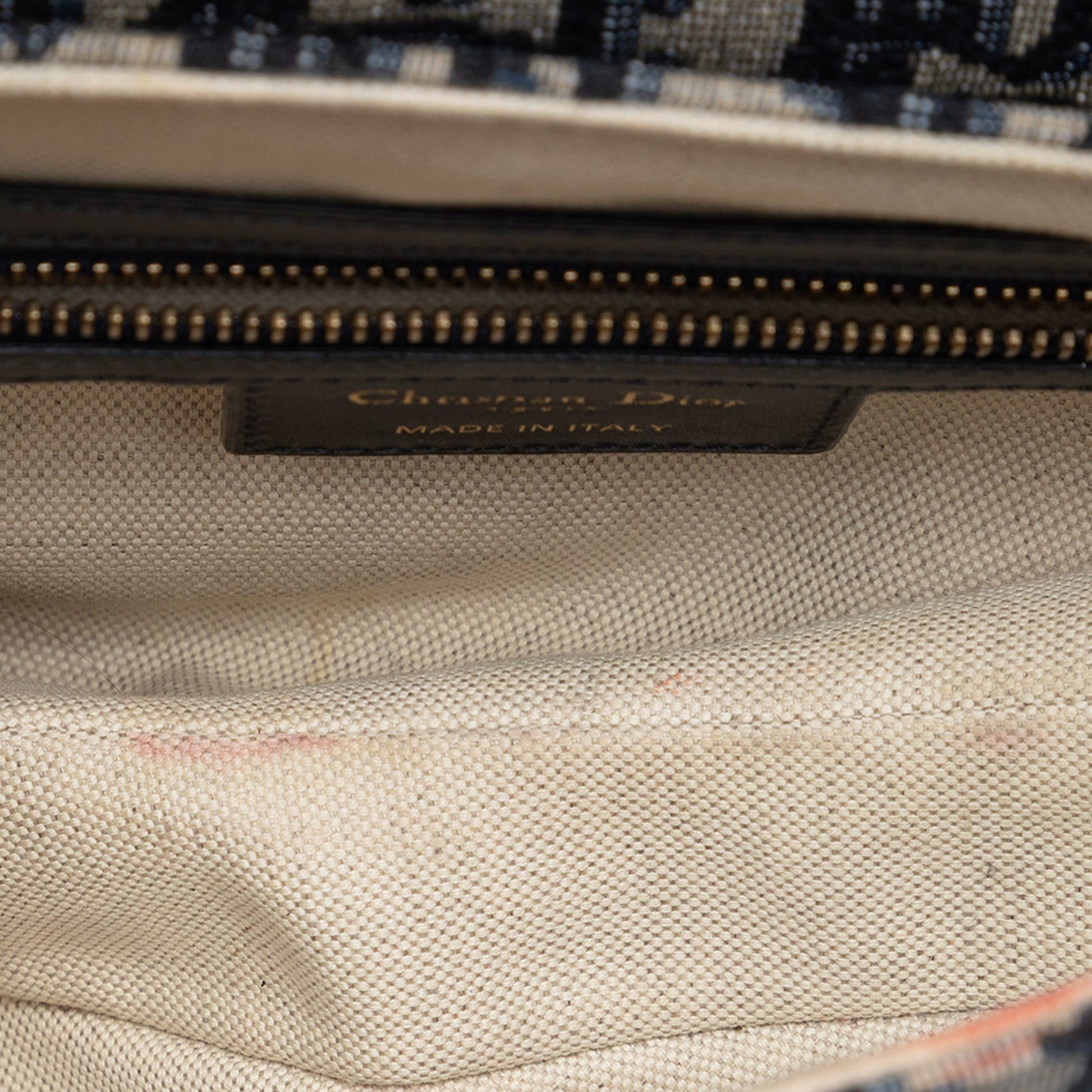 Dior Oblique Canvas Saddle Bag