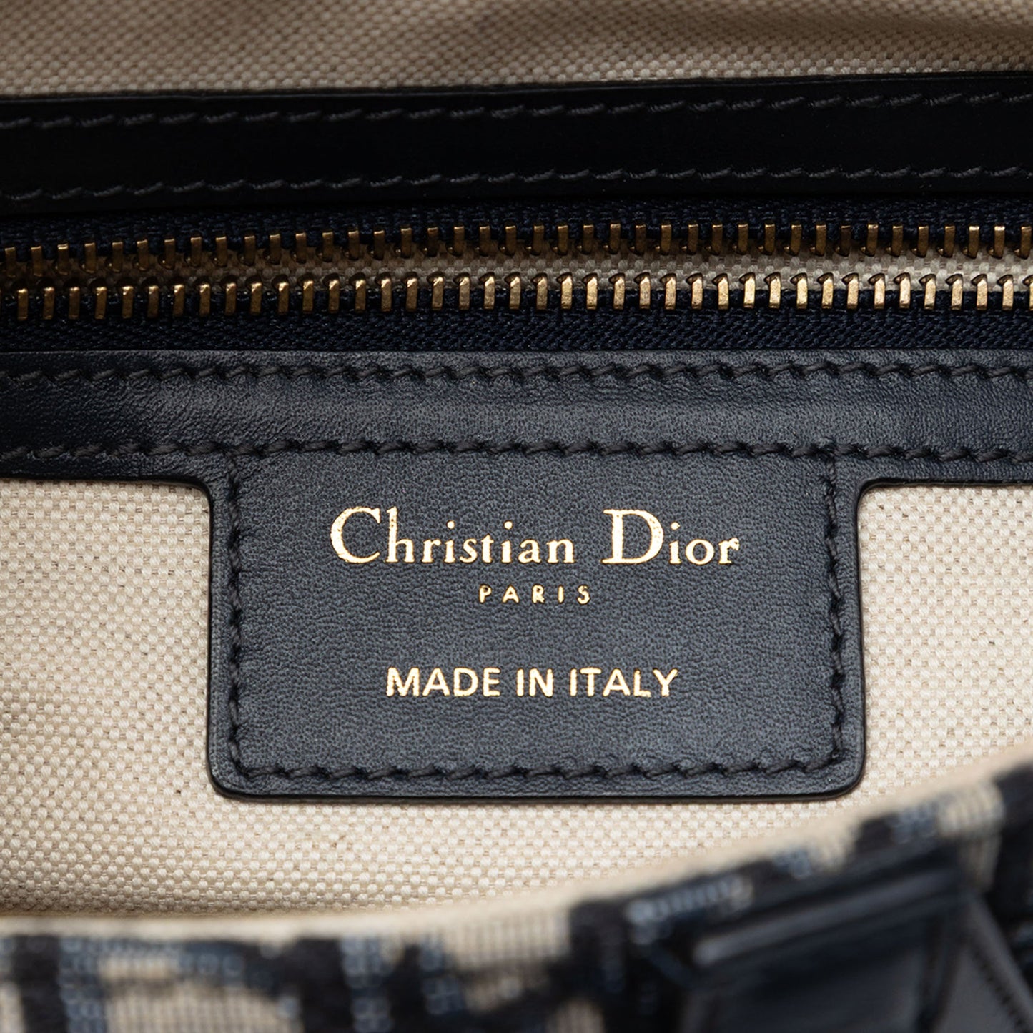 Dior Oblique Canvas Saddle Bag