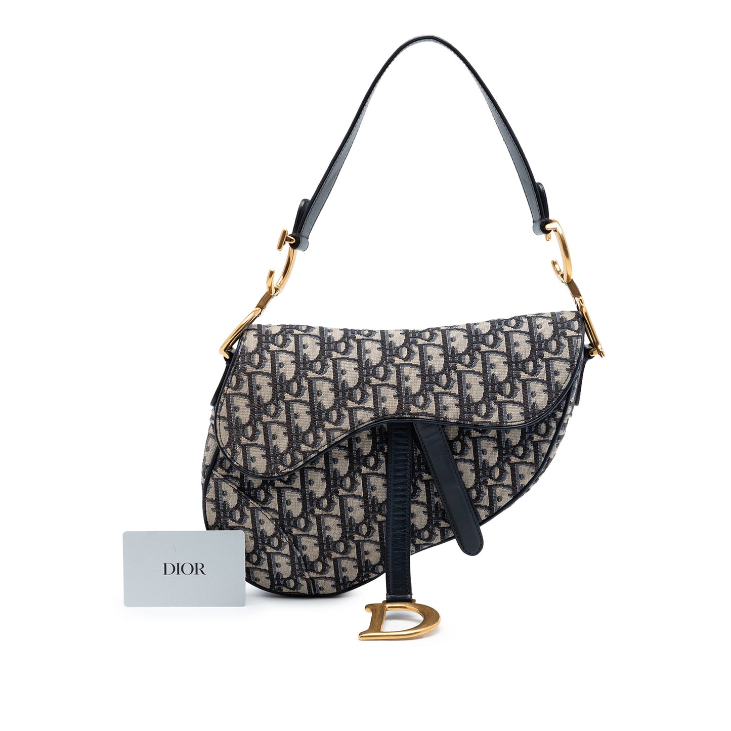 Dior Oblique Canvas Saddle Bag