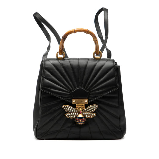 Gucci Calfskin Bamboo Trapuntata Queen Margaret Backpack
