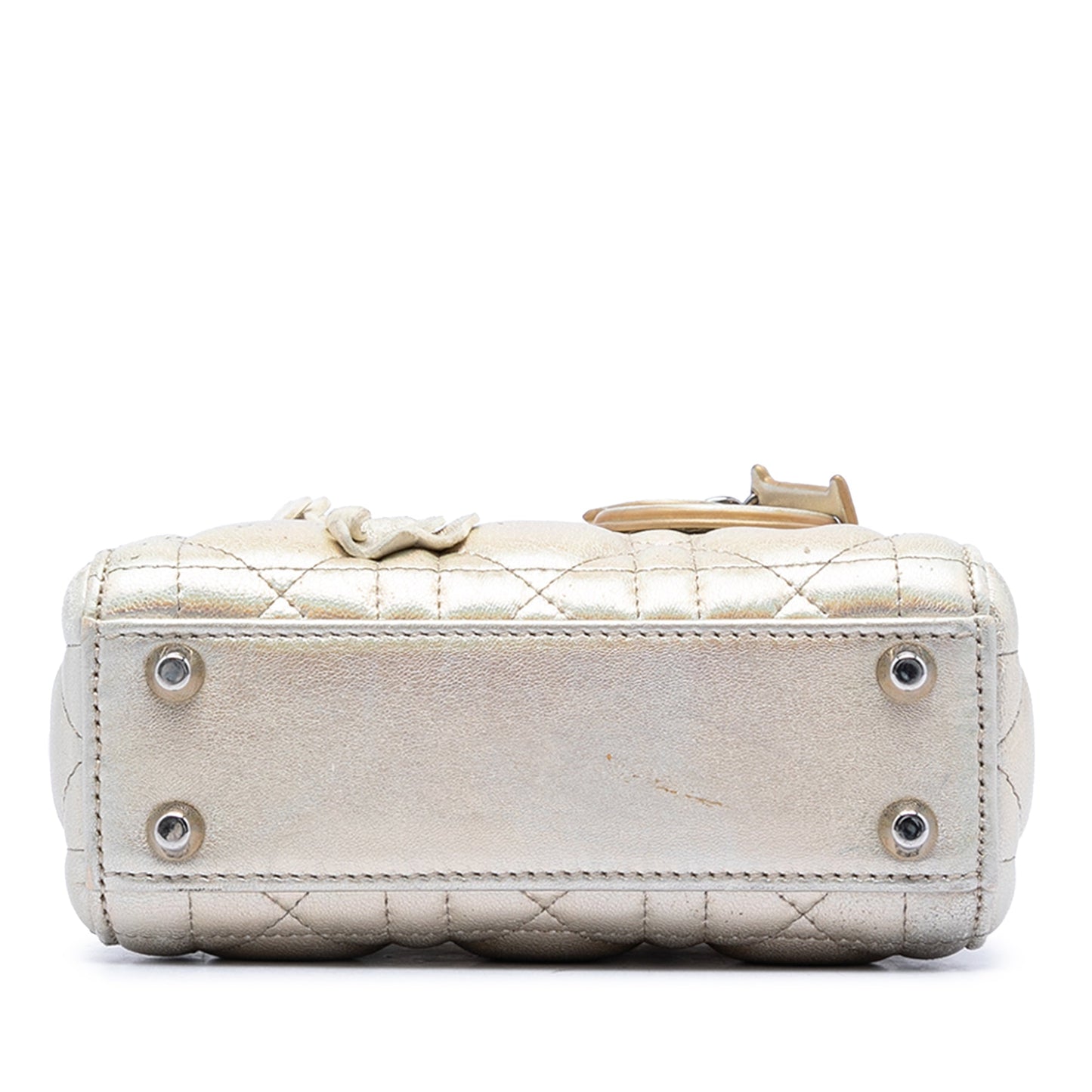 Dior Micro Metallic Crinkled Calfskin Lucky Dior Cannage Lady Dior