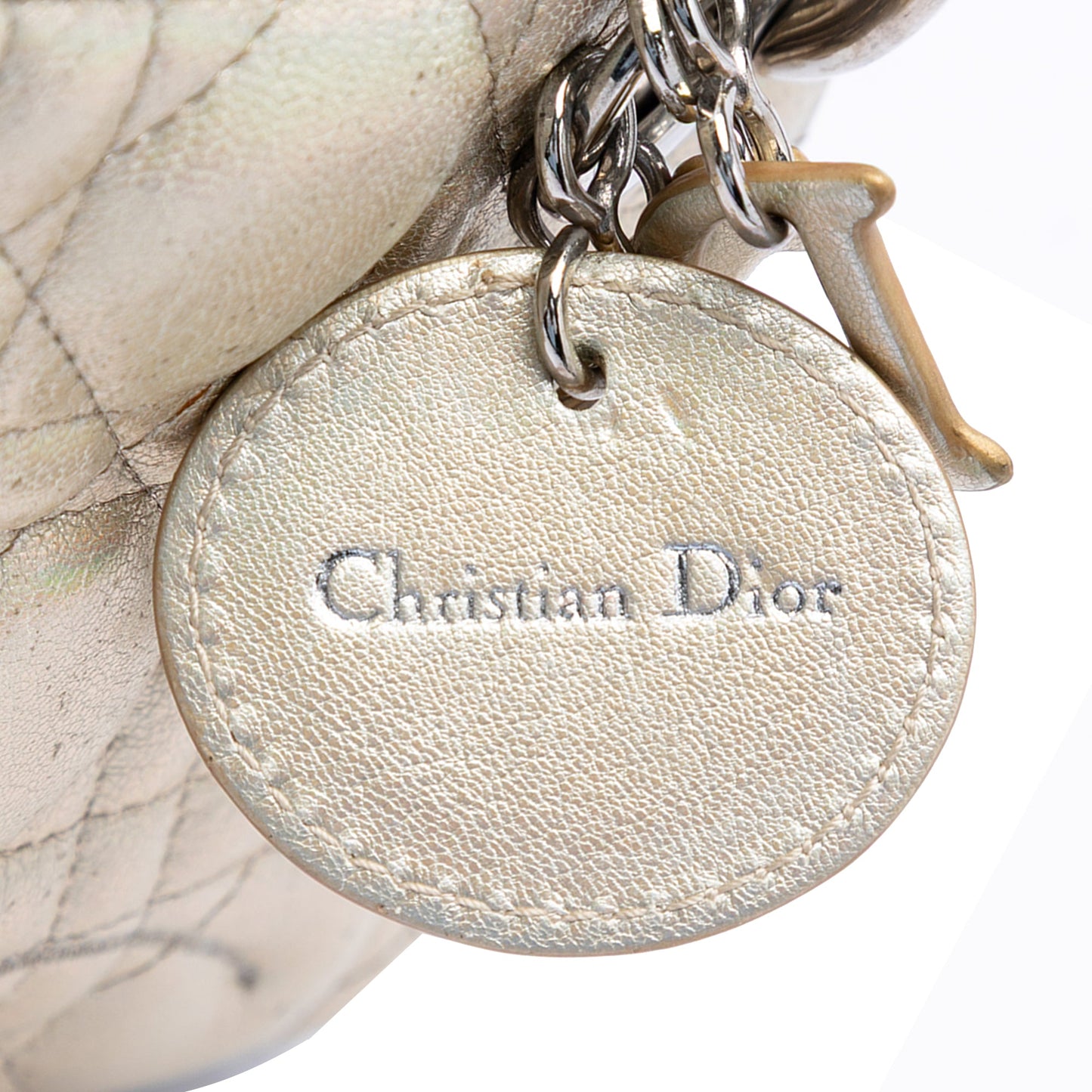Dior Micro Metallic Crinkled Calfskin Lucky Dior Cannage Lady Dior