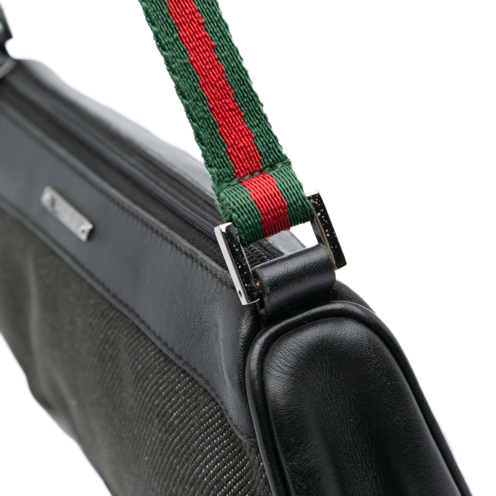Gucci Denim Web Shoulder Bag