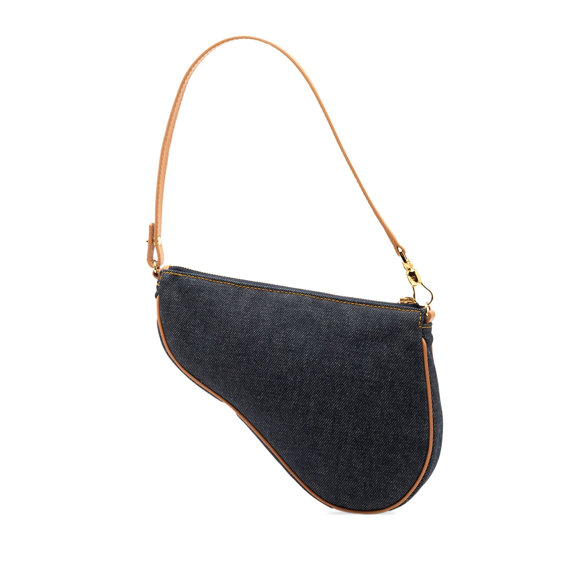 Dior Mini Denim Saddle Pochette